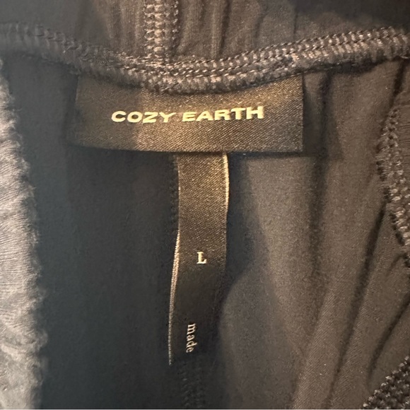 Cozy Earth Studio Cropped Wide Leg Pant in Blue L - Picture 6 of 9